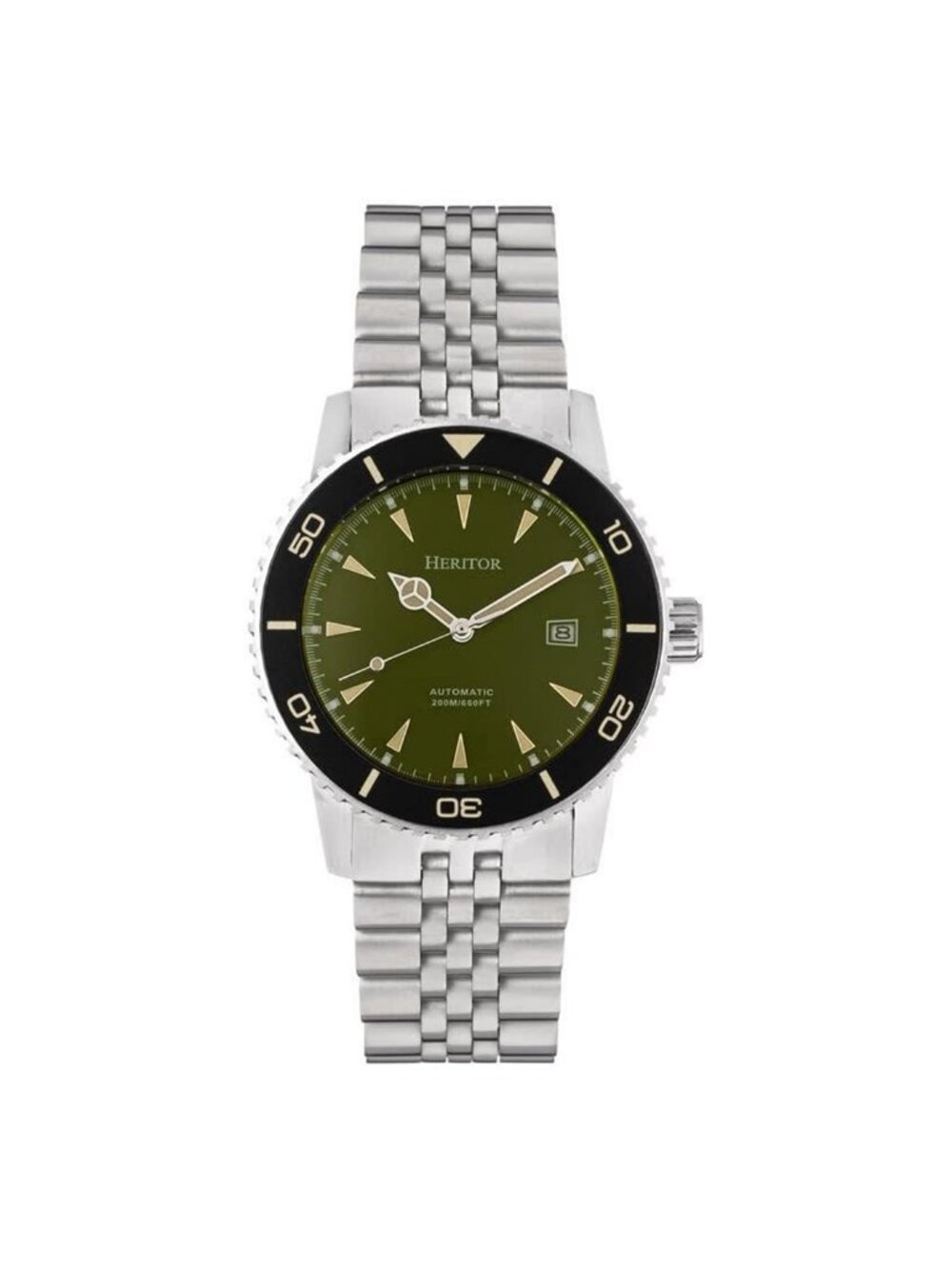 NWT Heritor Hurst Green Dial Men's Automatic Watch